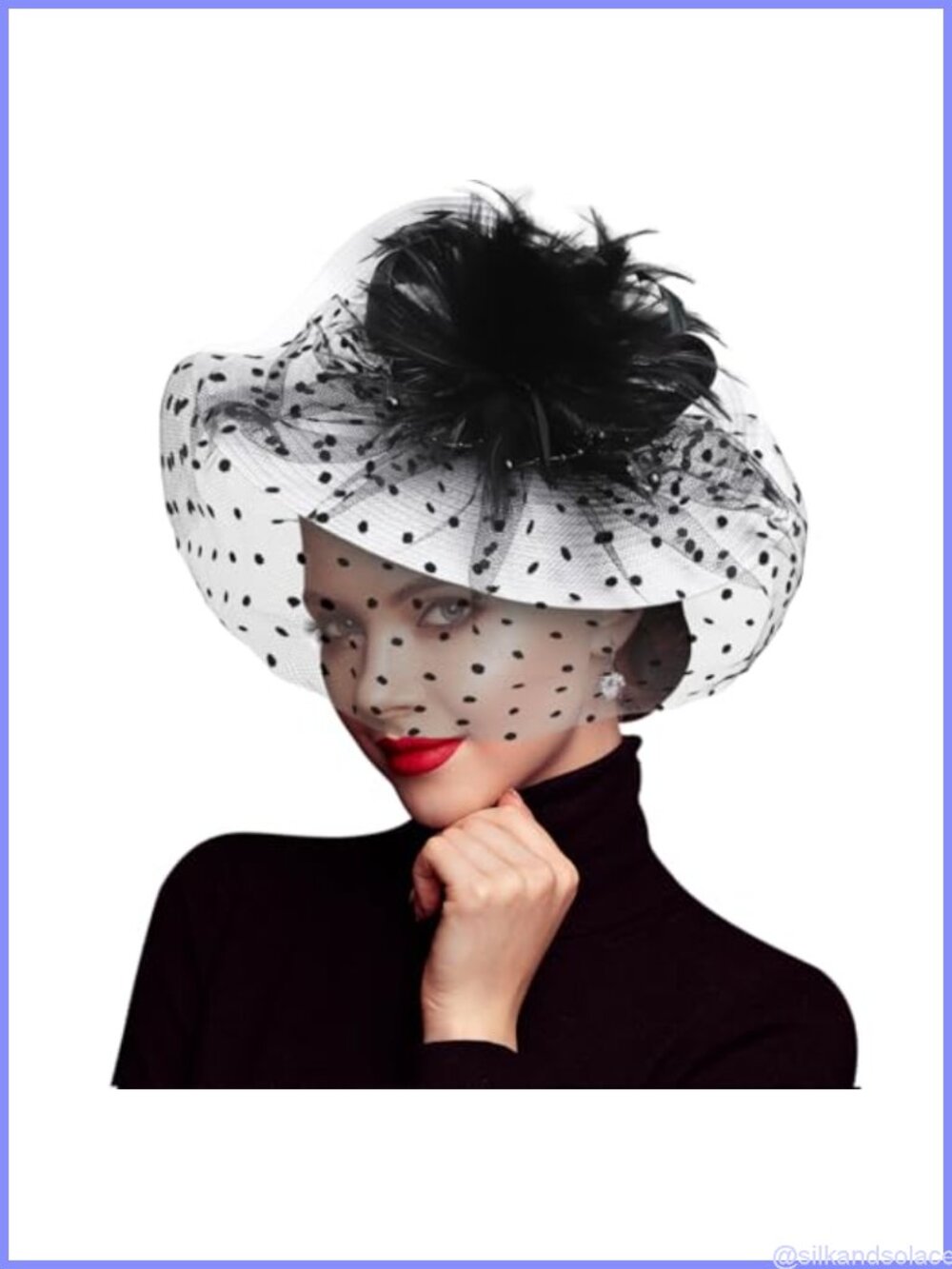 Women Fascinator Hat Feather Flower Headband Clip Tea Party Derby Headwear